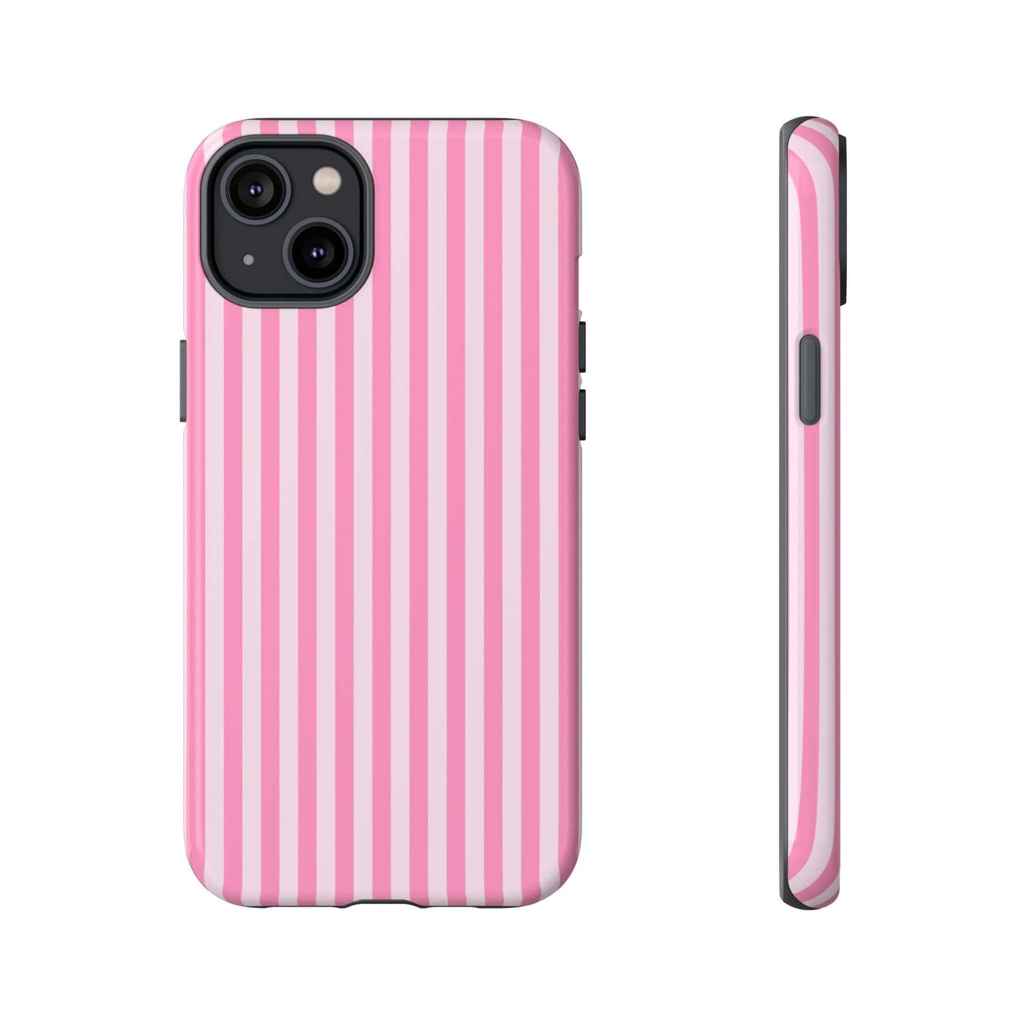 Cute Pink Striped iPhone Case - Chic Gift for Her