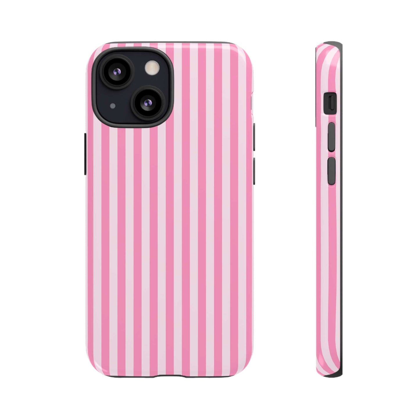 Cute Pink Striped iPhone Case - Chic Gift for Her