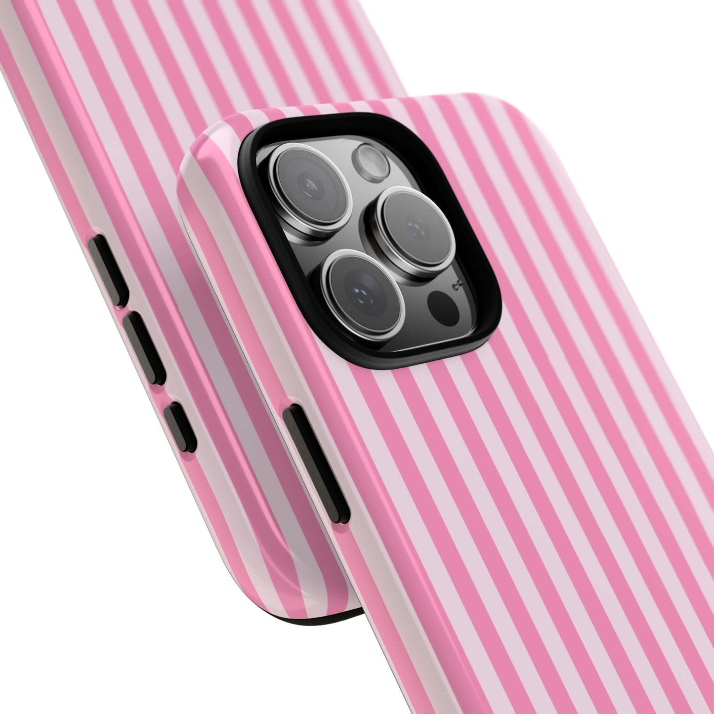 Cute Pink Striped iPhone Case - Chic Gift for Her
