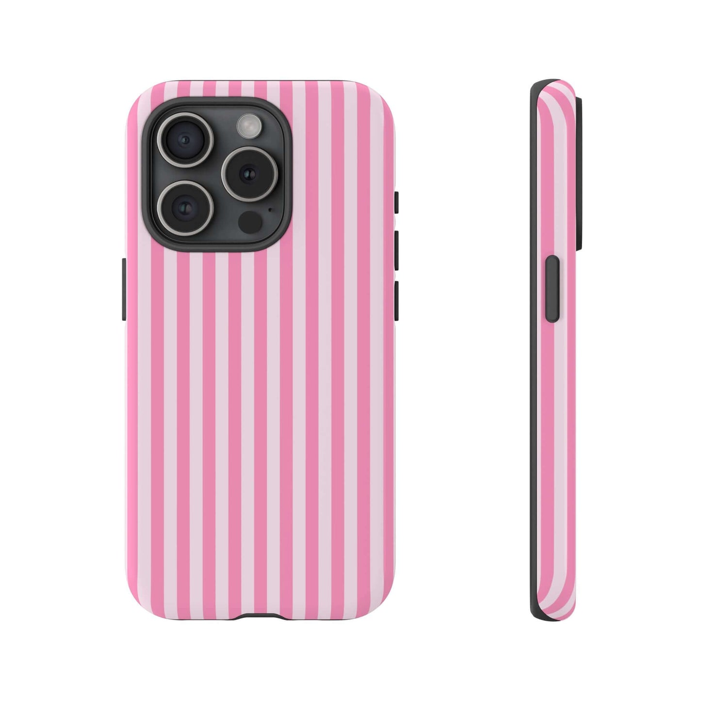 Cute Pink Striped iPhone Case - Chic Gift for Her