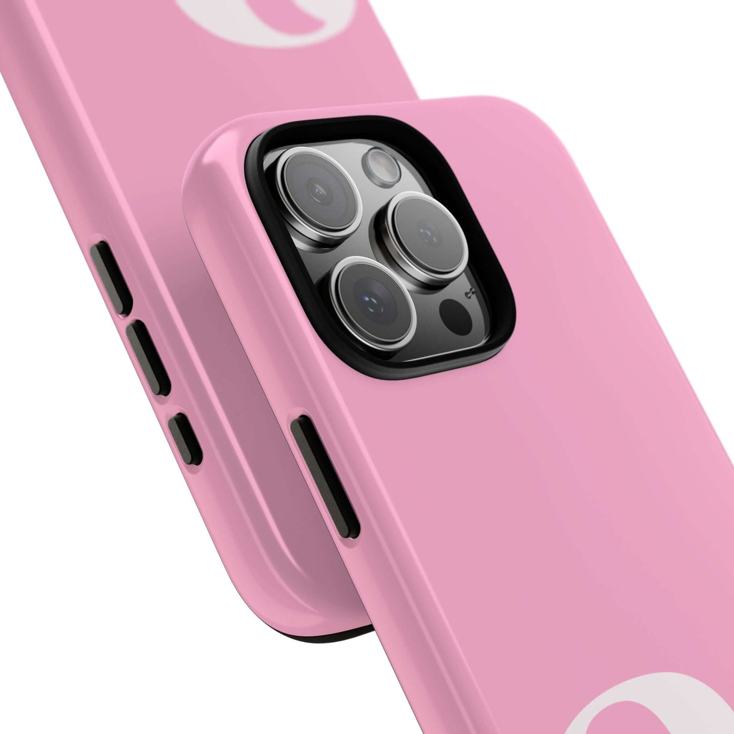 Pink Monogram Initial iPhone Case - Custom Letter Phone Cover