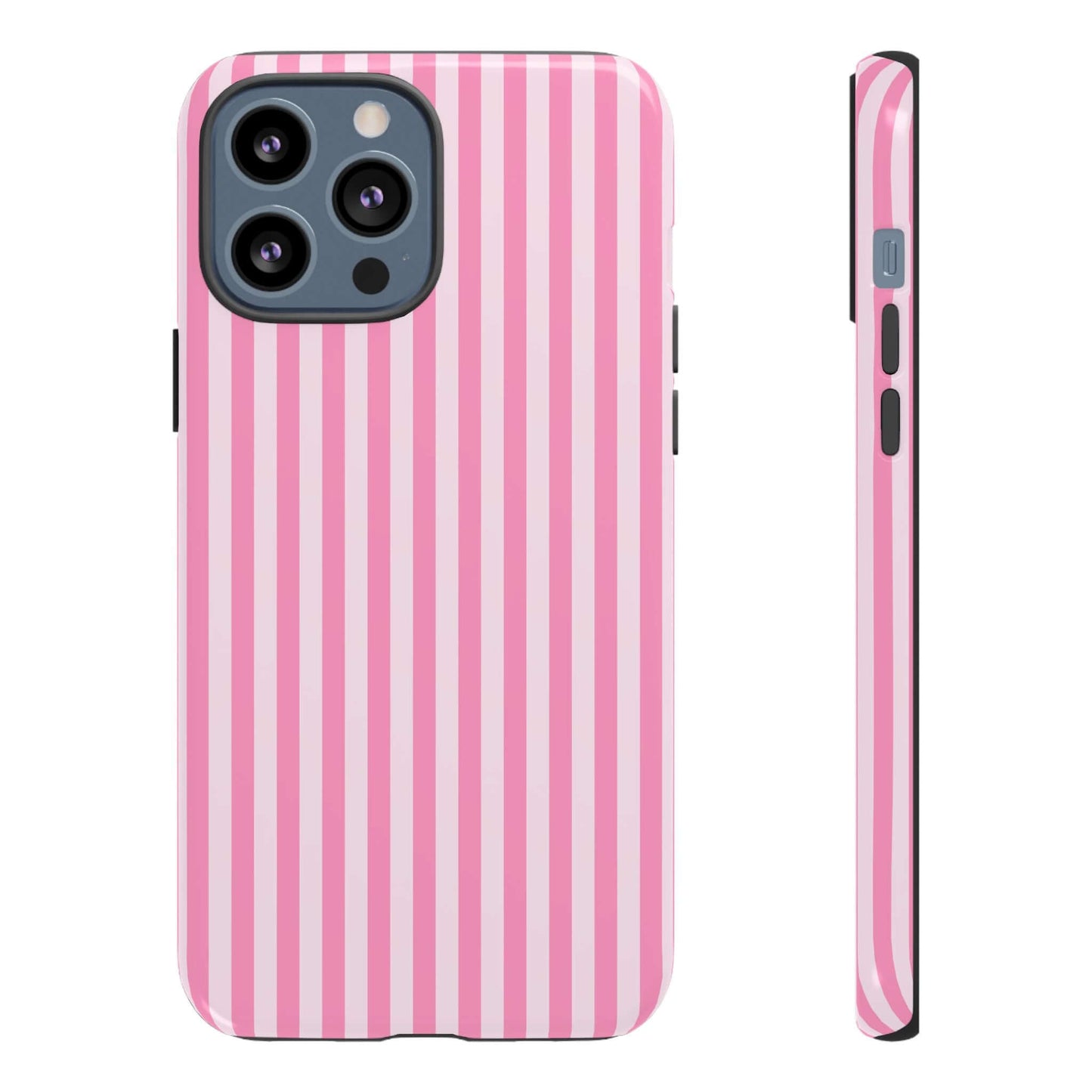 Cute Pink Striped iPhone Case - Chic Gift for Her