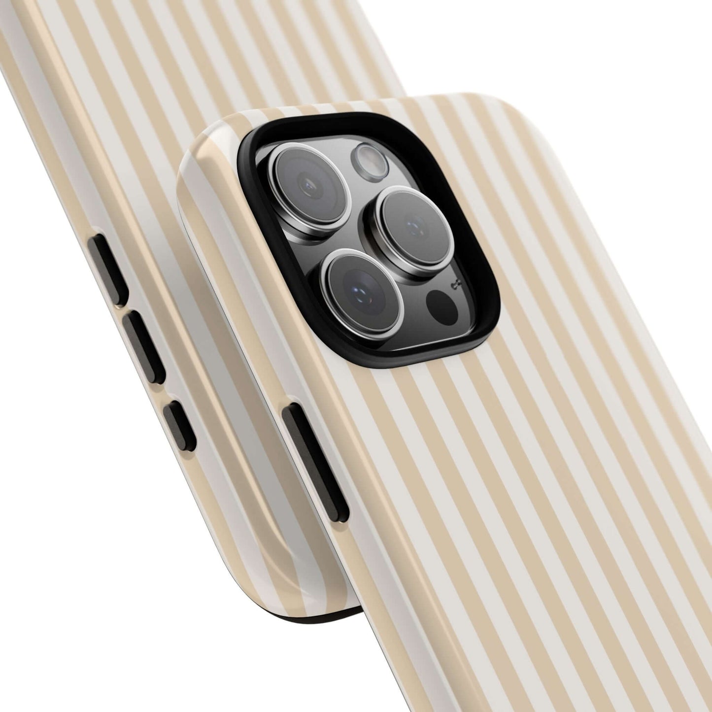 Champagne Luxe - Striped iPhone Case for Fashion Forward Women