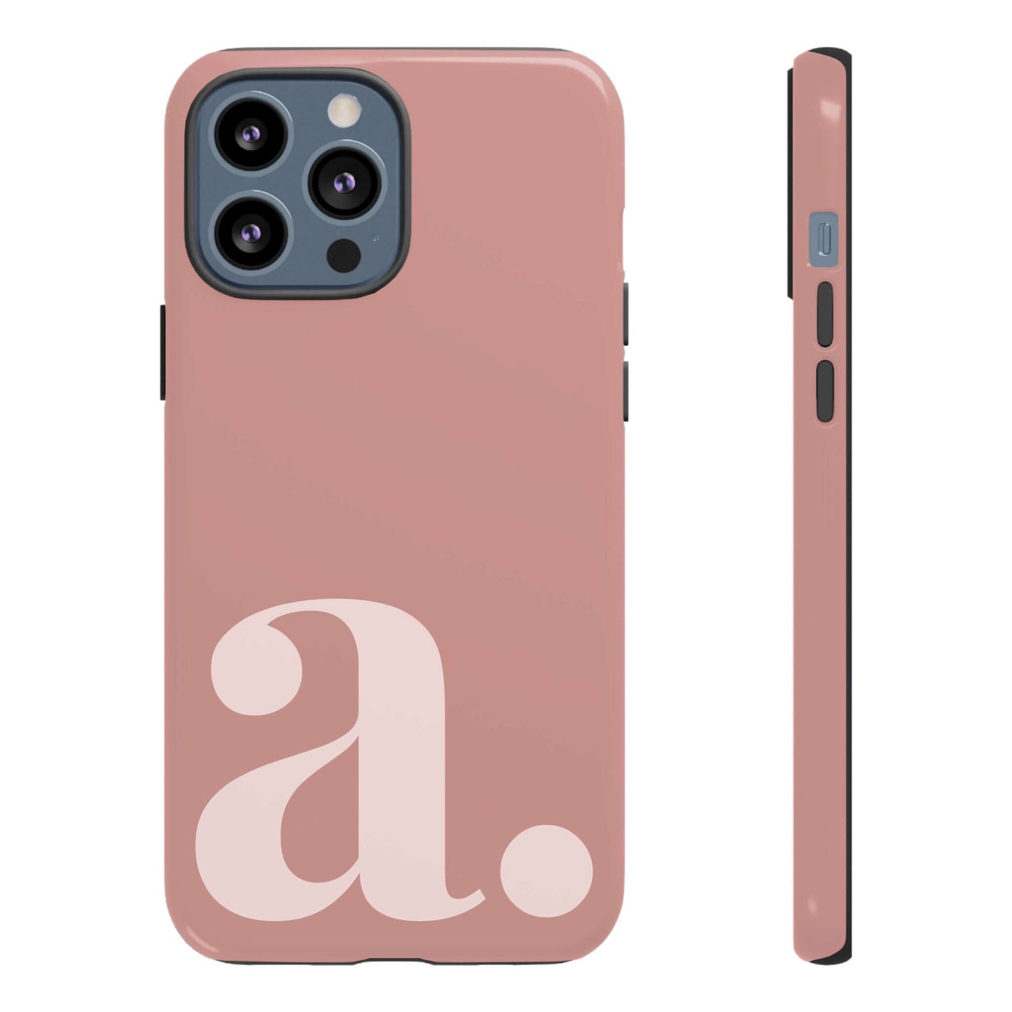 Personalized Initial Monogram iPhone Case - Rose Gold Cover