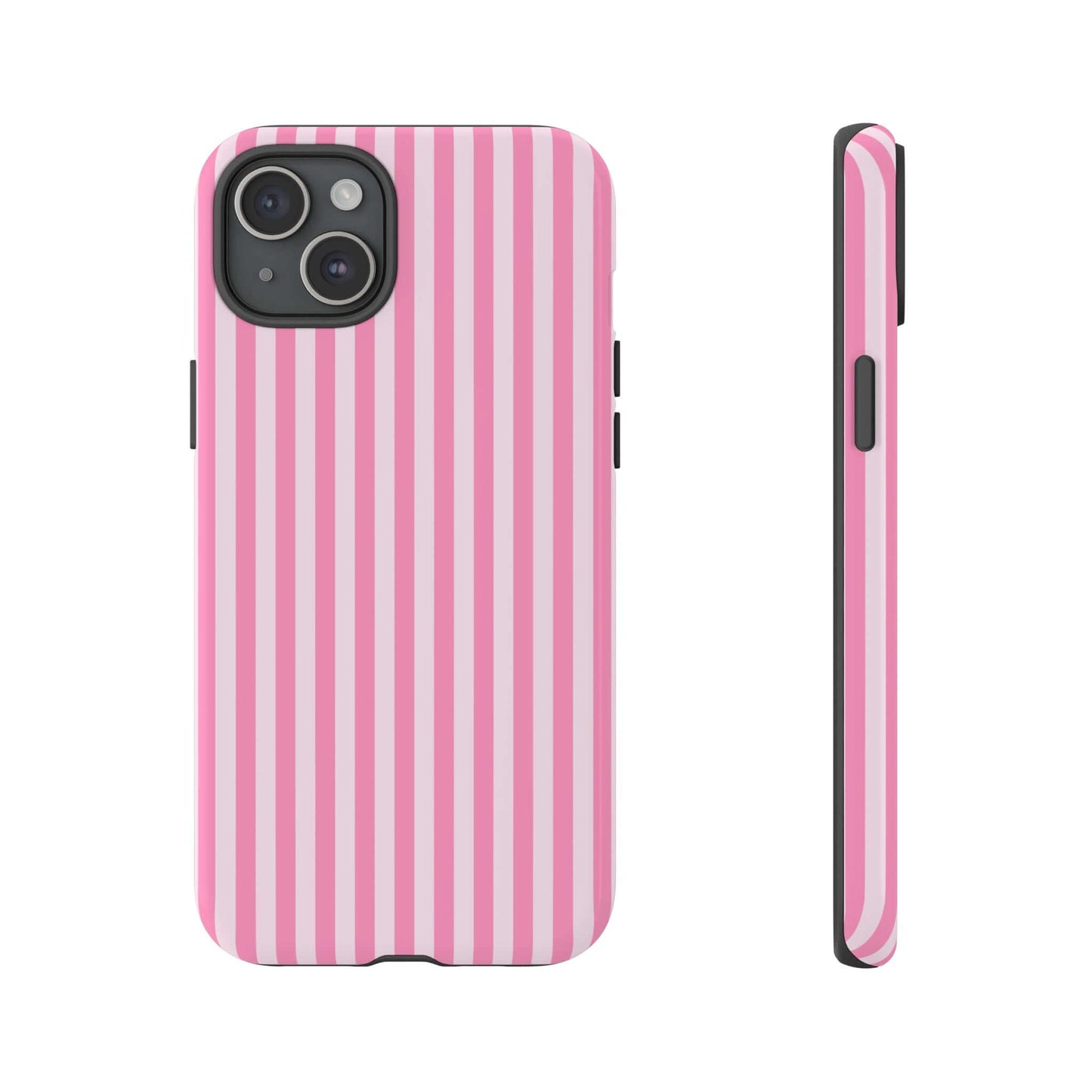 Cute Pink Striped iPhone Case - Chic Gift for Her