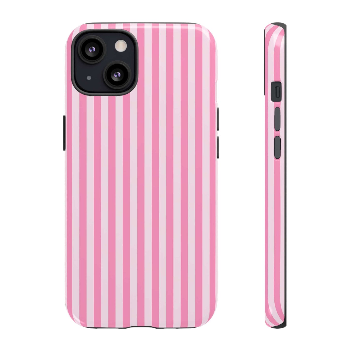 Cute Pink Striped iPhone Case - Chic Gift for Her