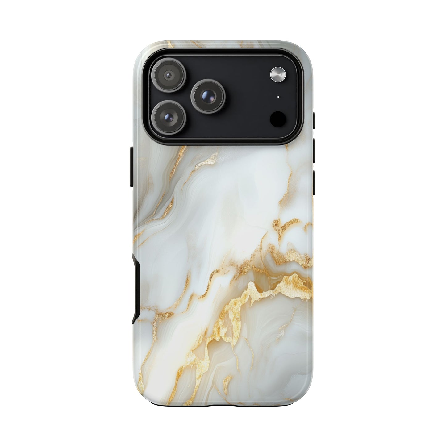 White Gold Marble iPhone Case - Luxury Marble Phone Case
