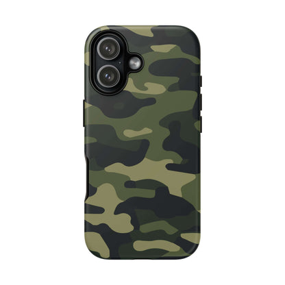 Military Camo iPhone Tough Case - Green Camouflage
