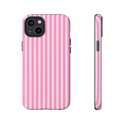 Cute Pink Striped iPhone Case - Chic Gift for Her