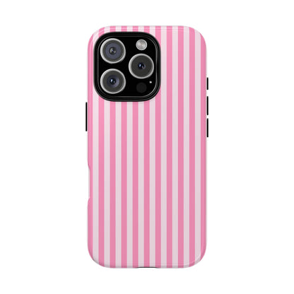 Cute Pink Striped iPhone Case | Chic Gift for Her