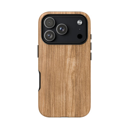 Rustic Natural Wood iPhone Case - Faux Wood Grain