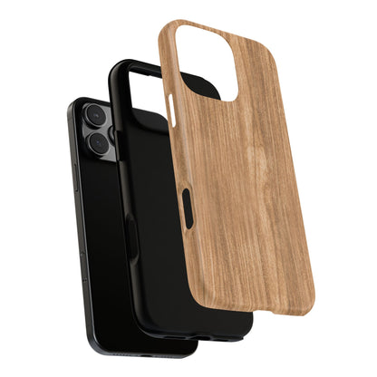 Rustic Natural Wood iPhone Case - Faux Wood Grain