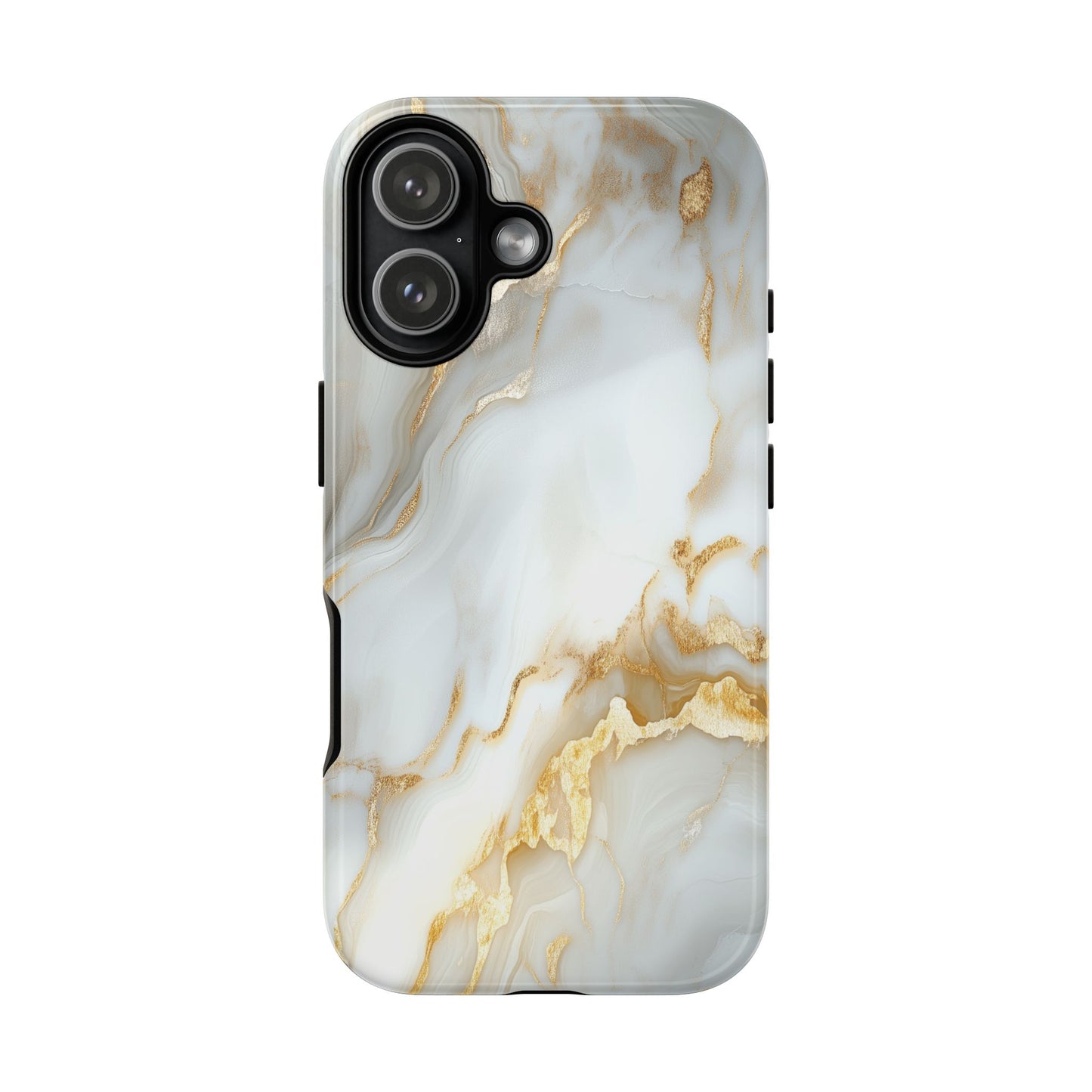 White Gold Marble iPhone Case - Luxury Marble Phone Case
