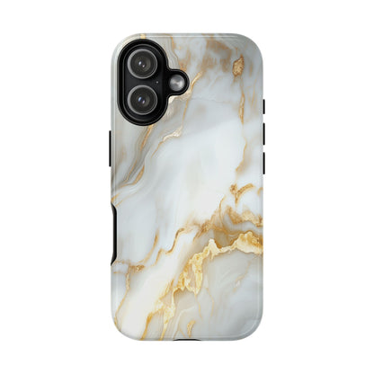 White Gold Marble iPhone Case - Luxury Marble Phone Case
