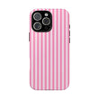 Cute Pink Striped iPhone Case - Chic Gift for Her
