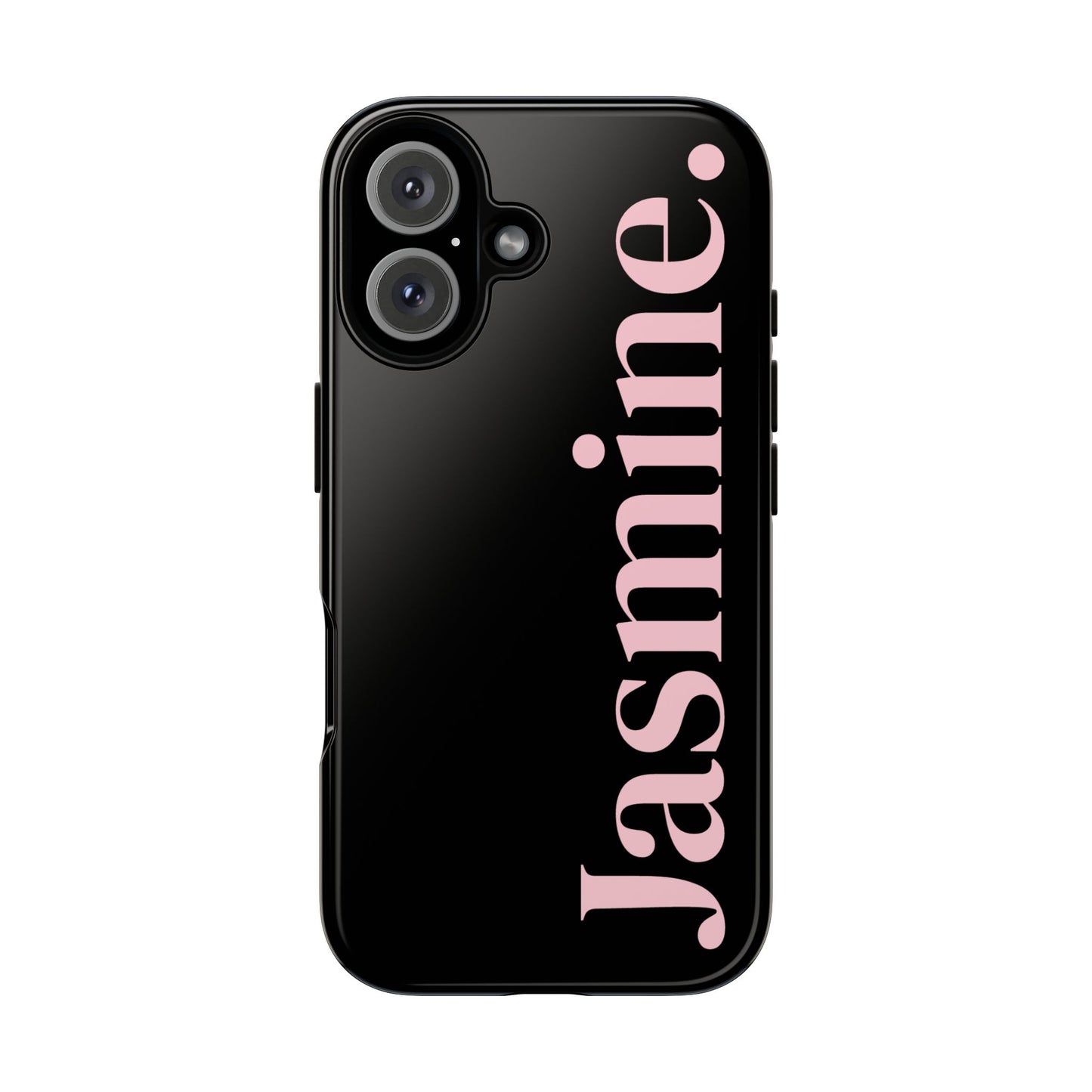 Personalized Name Black iPhone Case - Custom Tough Cover