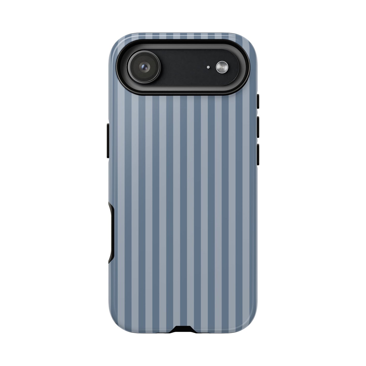 Blue Gray Striped iPhone Case - Minimalist Stripe Pattern