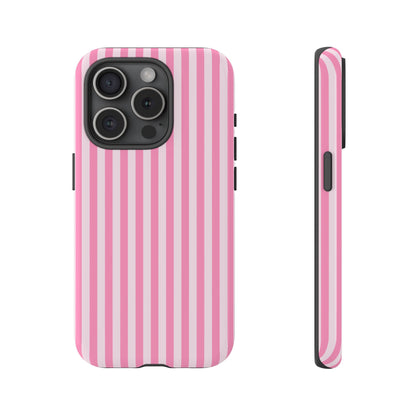 Cute Pink Striped iPhone Case | Chic Gift for Her