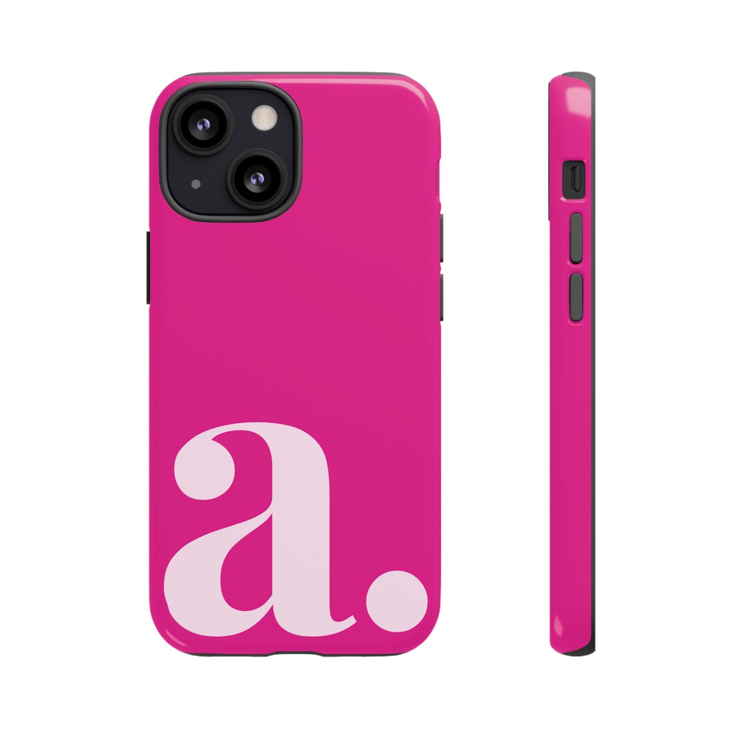 Custom Monogram Initial iPhone Case - Pink Shockproof Cover
