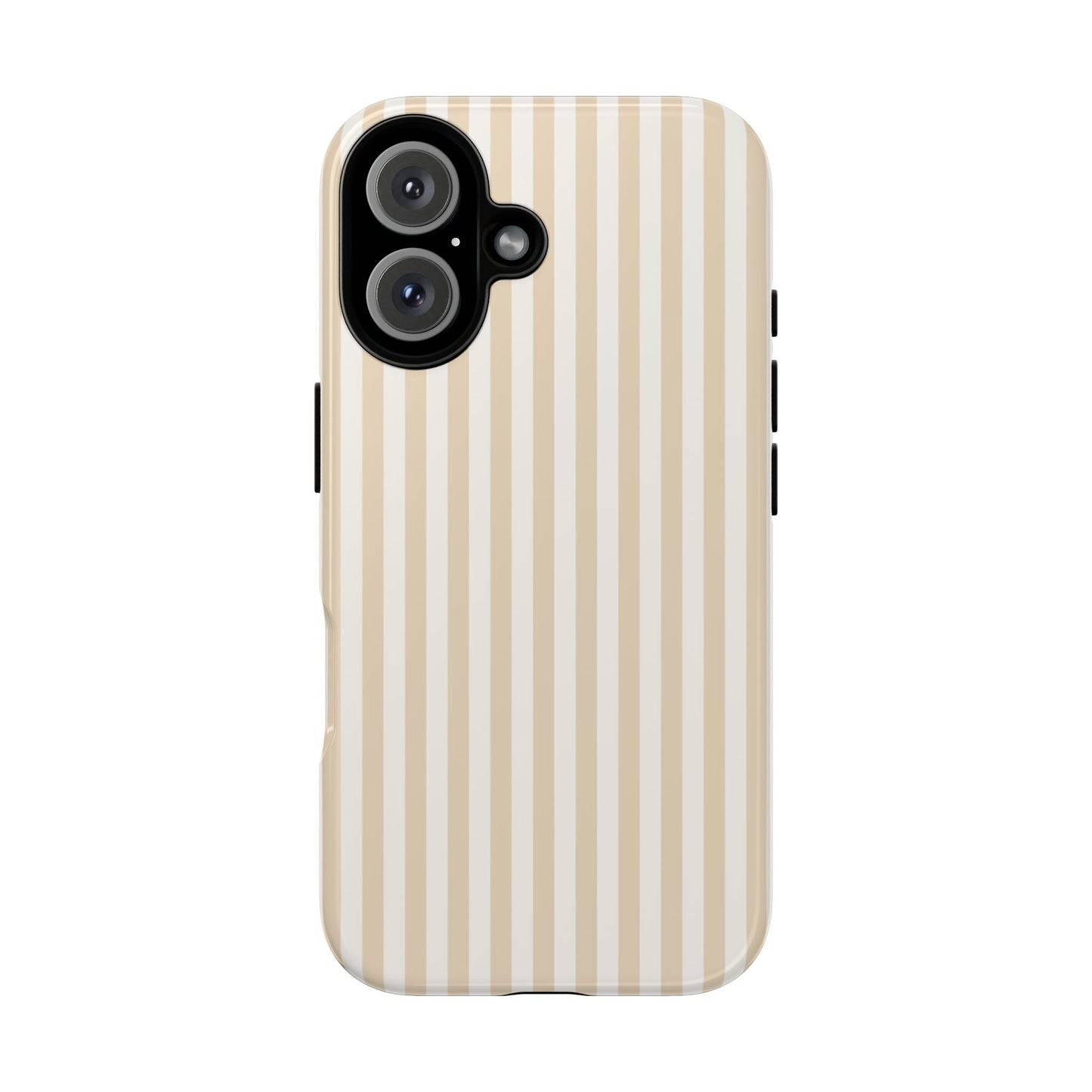 Champagne Luxe - Striped iPhone Case for Fashion Forward Women