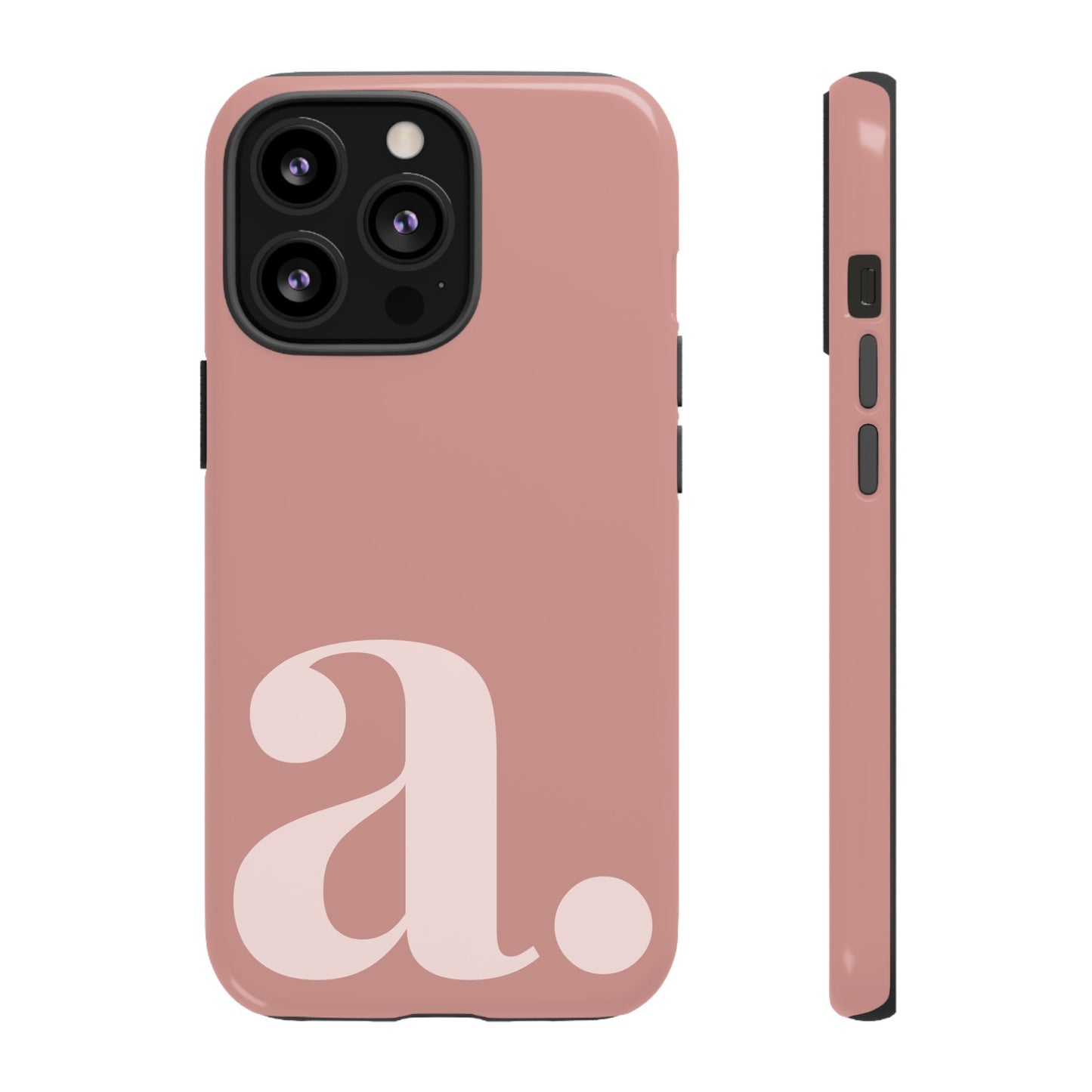 Personalized Initial Monogram iPhone Case - Rose Gold Cover