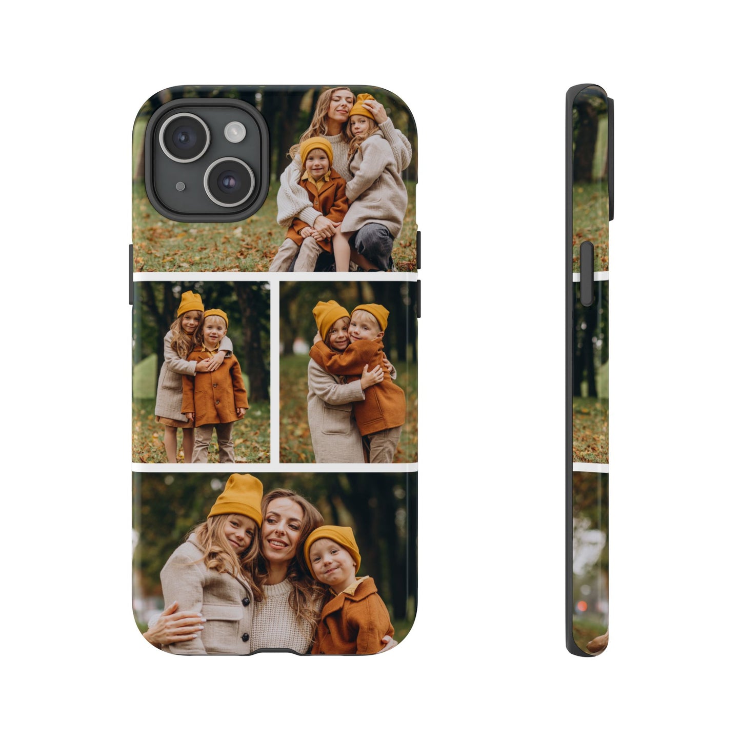 Custom 4 Photo Collage iPhone Case - Personalized Phone Cover