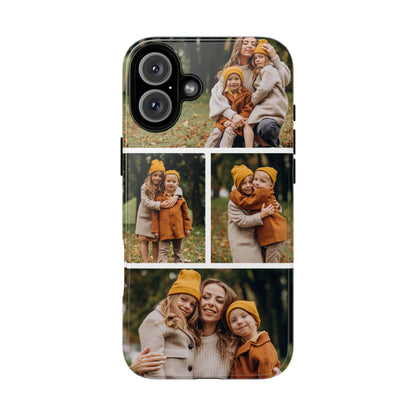 Custom 4 Photo Collage iPhone Case - Personalized Phone Cover
