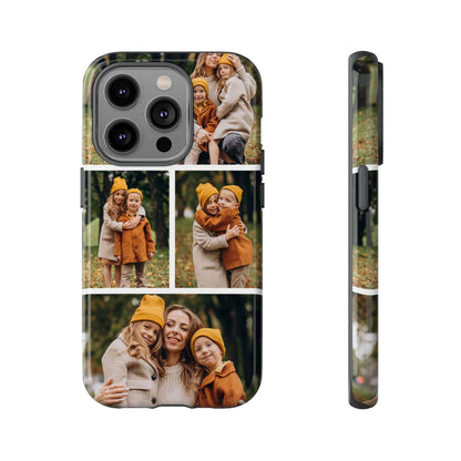 Custom 4 Photo Collage iPhone Case - Personalized Phone Cover