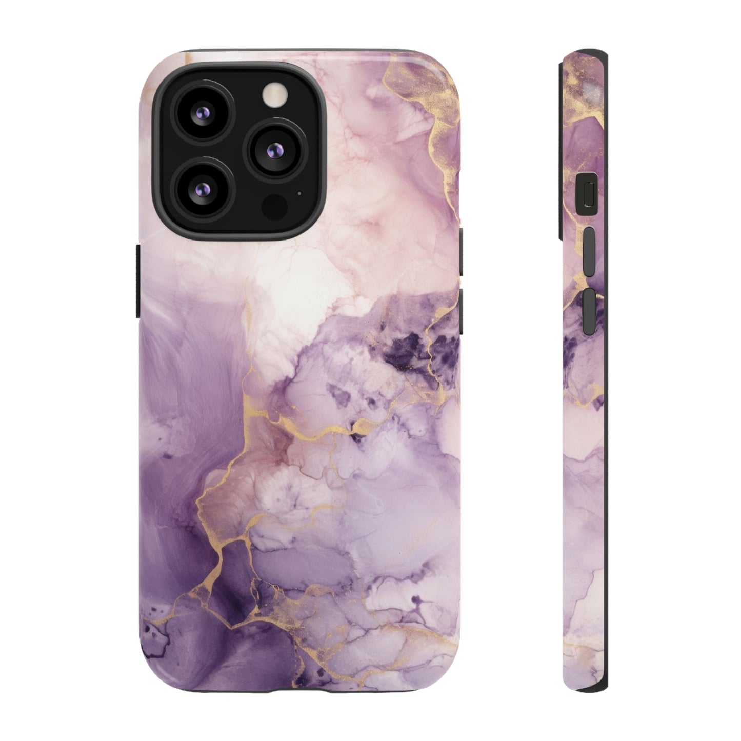 Amethyst Purple Marble iPhone Case - Luxury Phone Cover
