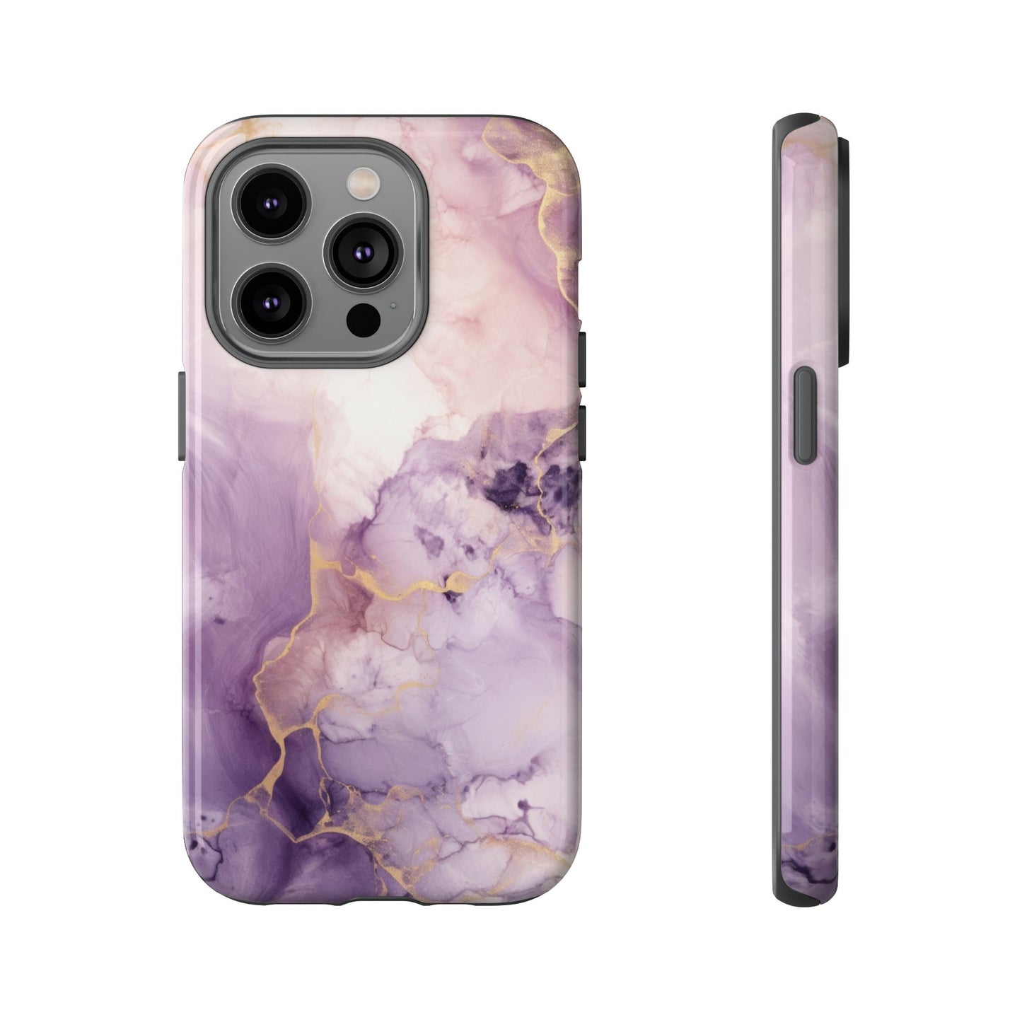 Amethyst Purple Marble iPhone Case - Luxury Phone Cover