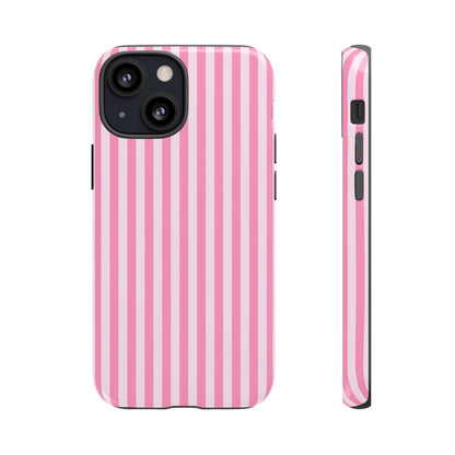 Cute Pink Striped iPhone Case - Chic Gift for Her