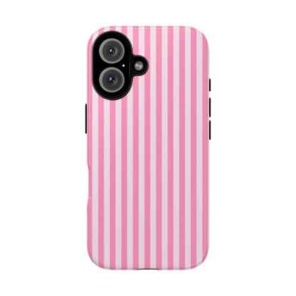 Cute Pink Striped iPhone Case | Chic Gift for Her