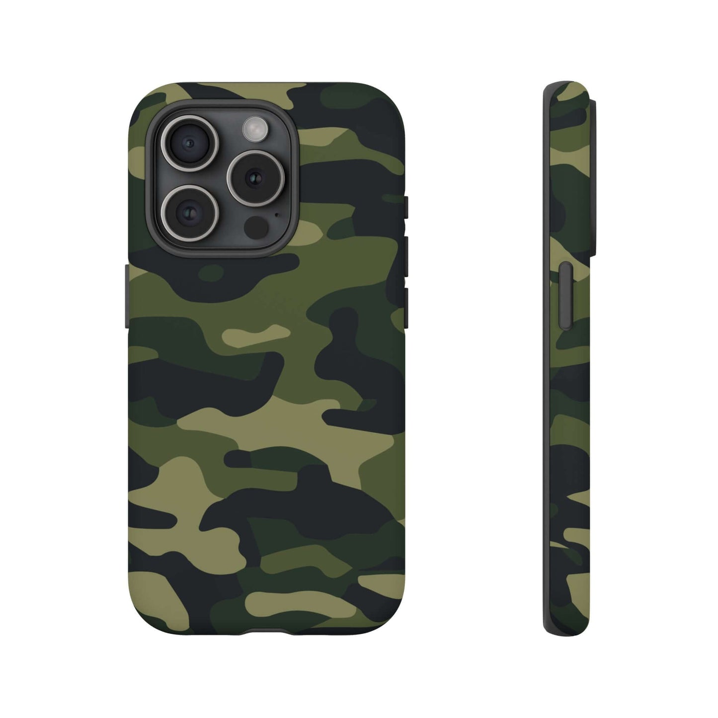 Military Camo iPhone Tough Case - Green Camouflage