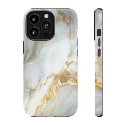 White Gold Marble iPhone Case - Luxury Marble Phone Case