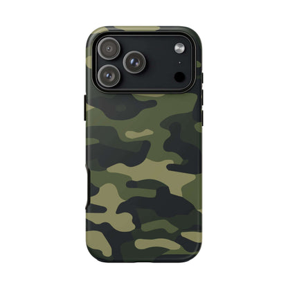 Military Camo iPhone Tough Case - Green Camouflage