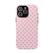 Cute Millennial Pink Polka Dot iPhone Case