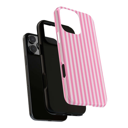 Cute Pink Striped iPhone Case - Chic Gift for Her