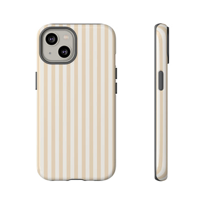 Champagne Luxe - Striped iPhone Case for Fashion Forward Women