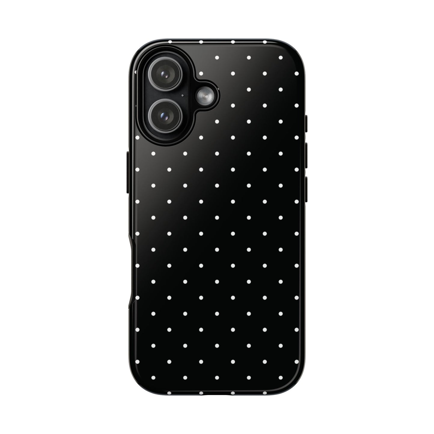 Black Chic Polka Dot iPhone Case - Minimalist Style