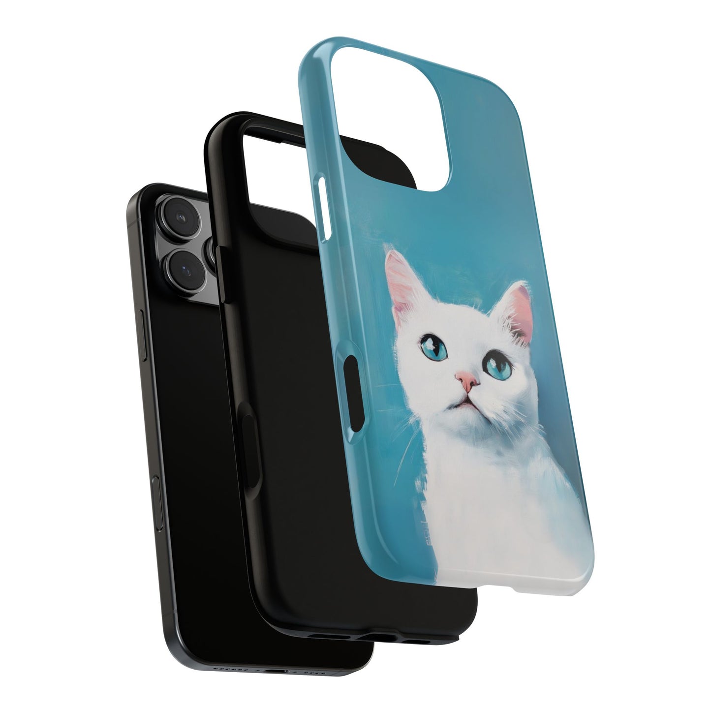 Cute Cat iPhone Case - White Kitten Phone Case