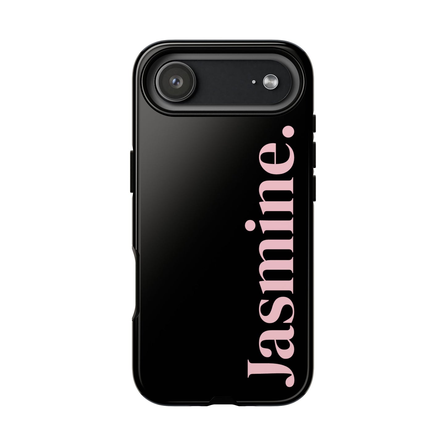 Personalized Name Black iPhone Case - Custom Tough Cover