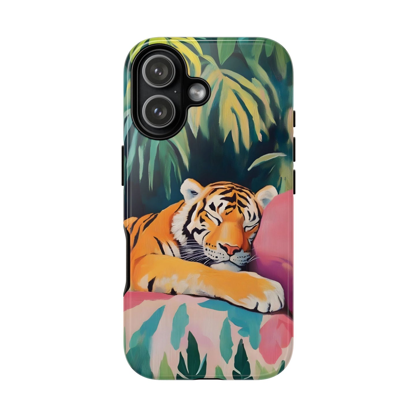 Exotic Sleeping Tiger Art iPhone Case - Tropical Jungle