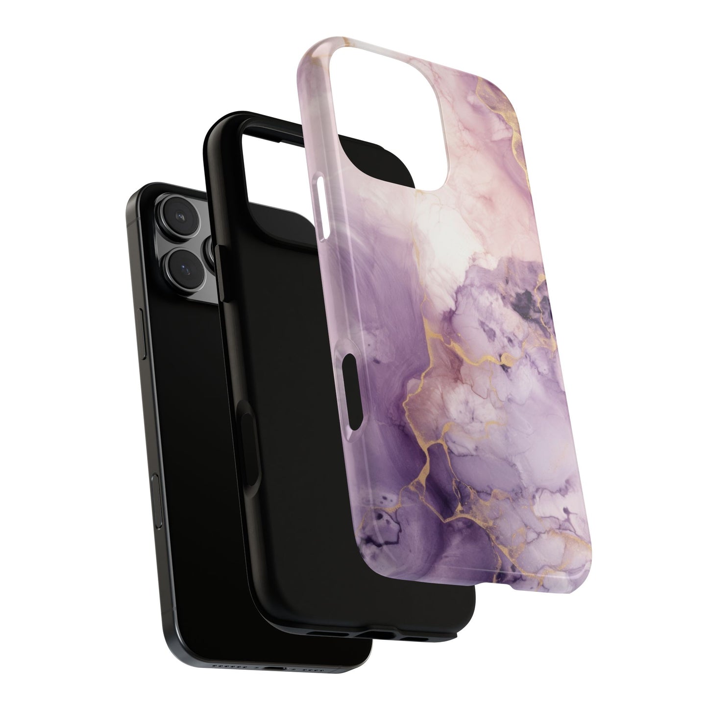 Amethyst Purple Marble iPhone Case - Luxury Phone Cover