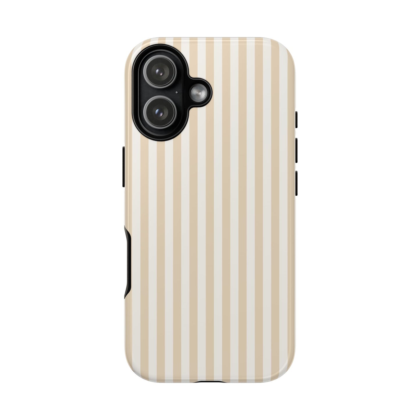 Champagne Luxe - Striped iPhone Case for Fashion Forward Women