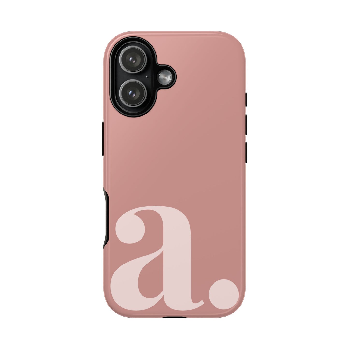 Personalized Initial Monogram iPhone Case - Rose Gold Cover