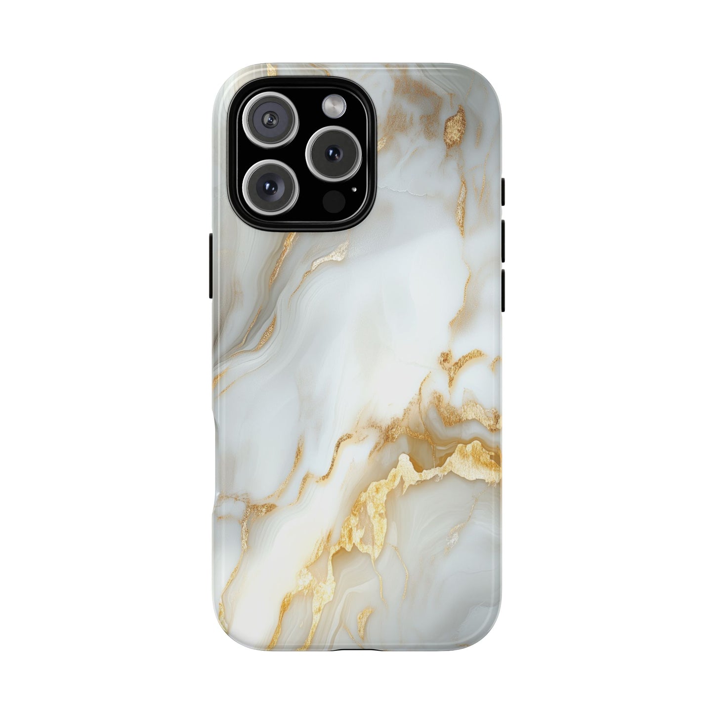 White Gold Marble iPhone Case - Luxury Marble Phone Case
