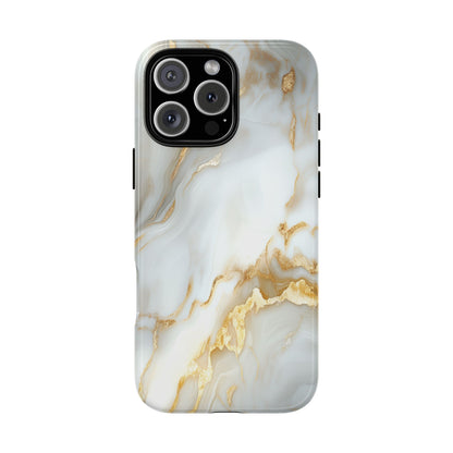 White Gold Marble iPhone Case - Luxury Marble Phone Case
