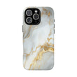 White Gold Marble iPhone Case - Luxury Marble Phone Case