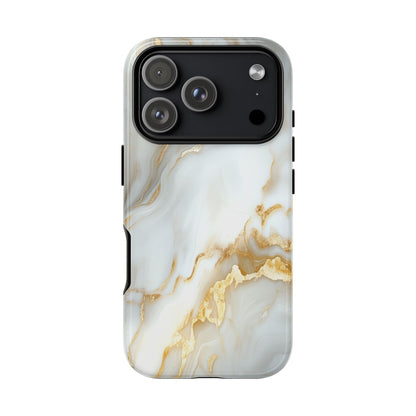 White Gold Marble iPhone Case - Luxury Marble Phone Case