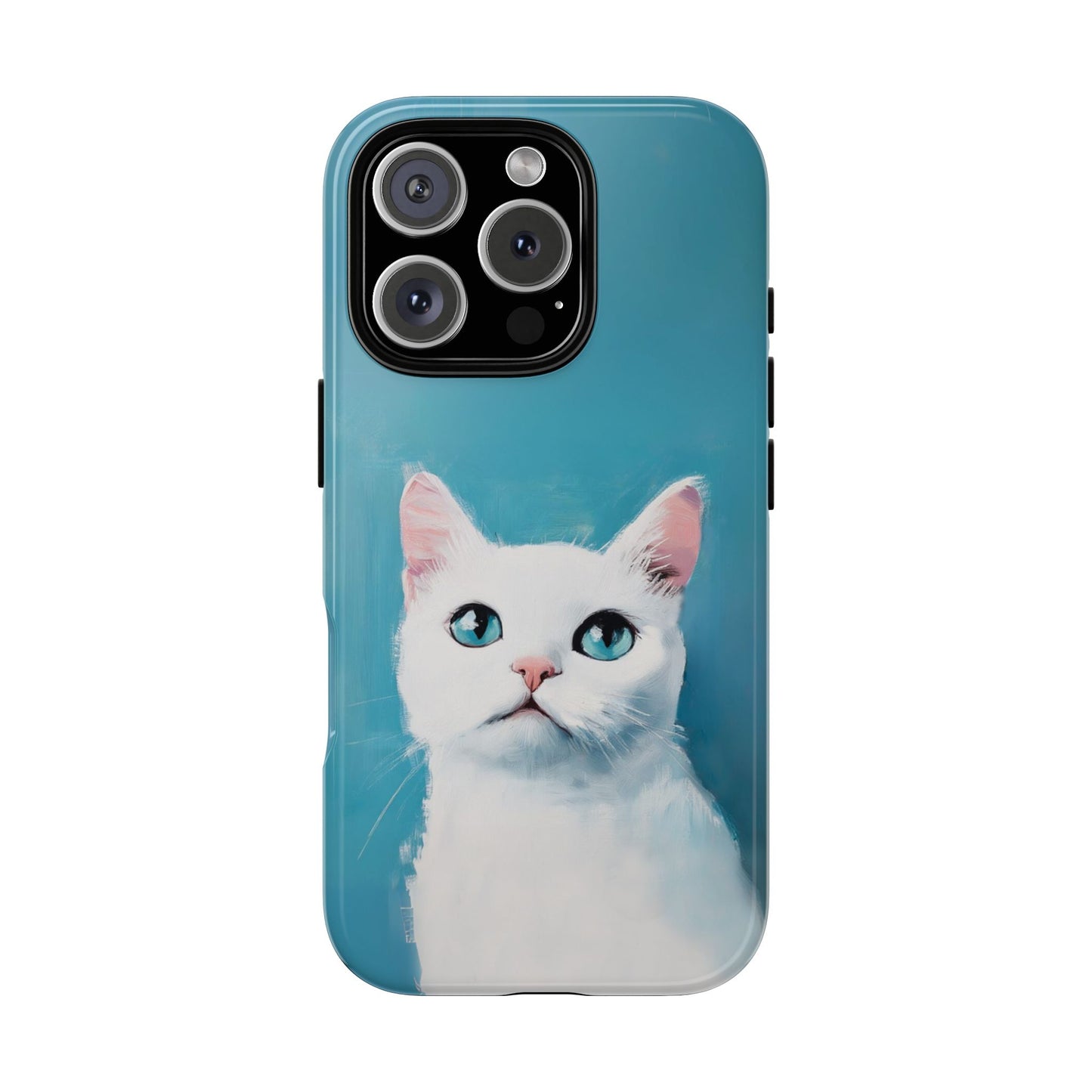 Cute Cat iPhone Case - White Kitten Phone Case